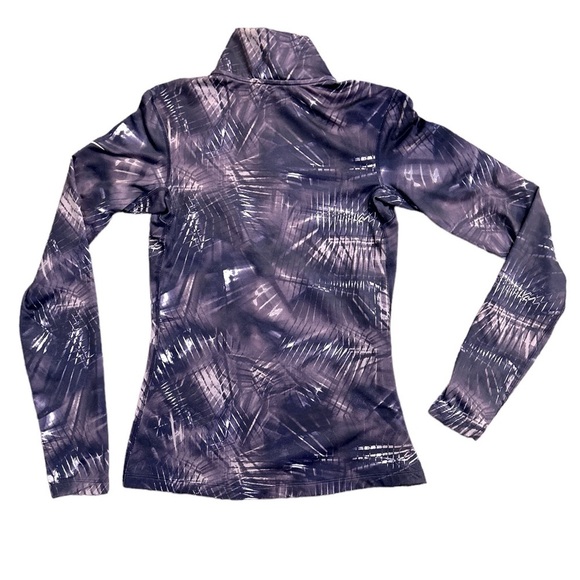 Nike Pro Dri Fit Half Zip Runner Pullover Top‎ Size Small Purple - Picture 5 of 6